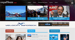 Desktop Screenshot of nepalibuzz.com